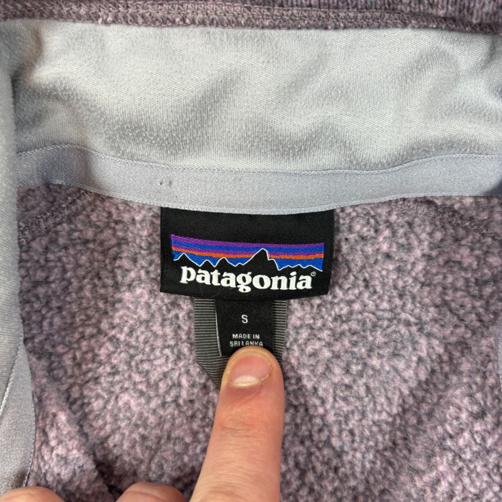 Patagonia Purple Better Sweater Quarter Zip Women's Size Small EUC 25618 - Picture 3 of 7